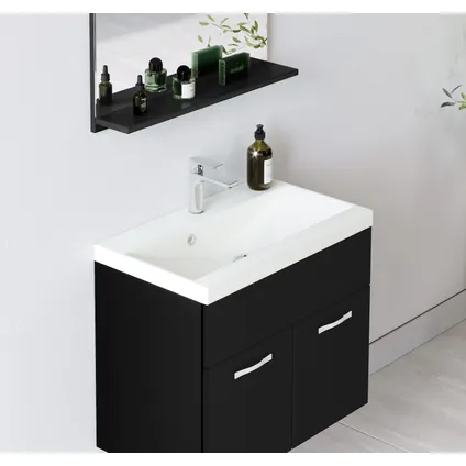 Meuble de salle de bain Montreal 01 60 cm - Badplaats - Noir mat - Armoire 3