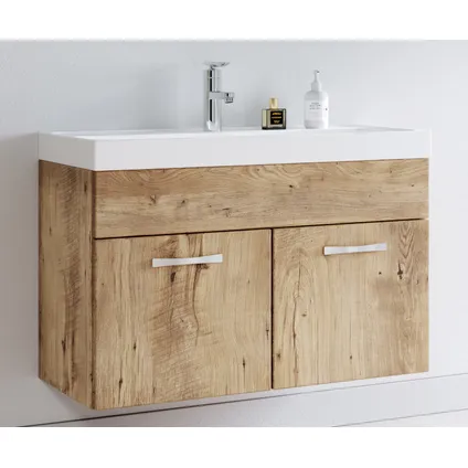 Meuble de salle de bain Paso 01 - Badplaats - 80 cm - Chene - Armoire meuble 2