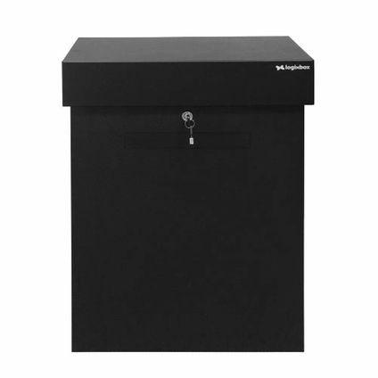 Boîte à colis Logixbox Topbox-XL Fente de boîte aux lettres Noir