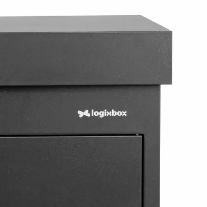 Logixbox pakketbrievenbus Multibox S Wandmodel Grijs 7