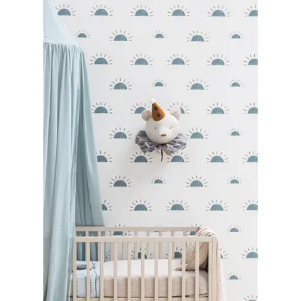 Papier peint intissé - Bibelotte - Aube - Bleu- 2x 50x270cm - Trendy Kinderbehang 3