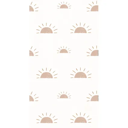 Bibelotte - Vliesbehang - Ochtendgloren - Roze - 2x 50x270cm - Trendy Kinderbehang