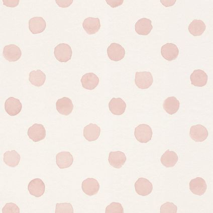 Papier peint intissé - Rasch - Points - Rose - Trendy Kinderbehang