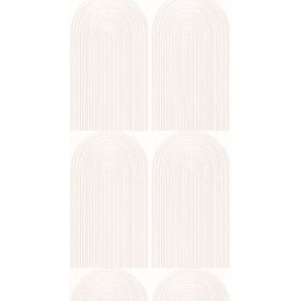 Bibelotte - Vliesbehang- Regenbogen - Nude - 2x 50x270cm - Trendy Kinderbehang