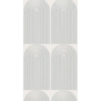 Bibelotte - Vliesbehang - Regenbogen - Denimblauw - 2x 50x270cm - Trendy Kinderbehang