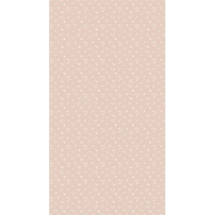 Bibelotte - Vliesbehang - Bloemenzee Klein - Nude - 2x 50x270cm - Trendy Kinderbehang