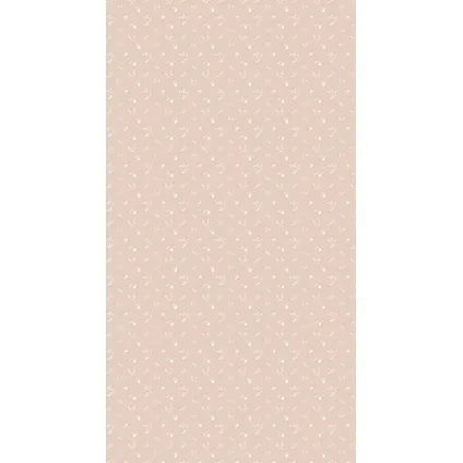 Bibelotte - Vliesbehang - Bloemenzee Klein - Nude - 2x 50x270cm - Trendy Kinderbehang
