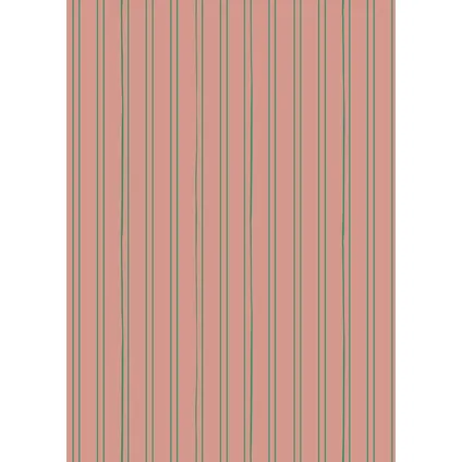 Papier peint intissé - Bibelotte - Framboise - Rose - 2x 50x270cm - Trendy Kinderbehang