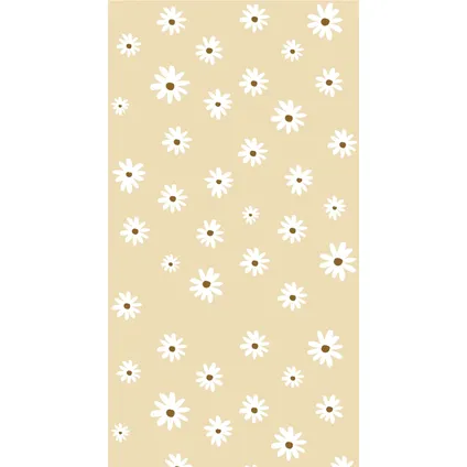 Papier peint intissé - Bibelotte Daisy - Jaune - 2x 50270cm - Trendy Kinderbehang