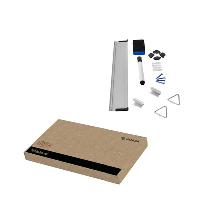 ACAZA - Magnetisch Whiteboard 60x90cm - inclusief uitwisbare Stift, Wisser en Afleggoot 10