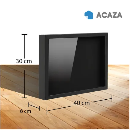 ACAZA - Fotokader in 3D - Box Frame - 3.5 cm diep - MDF - 30x40cm - Zwart 2