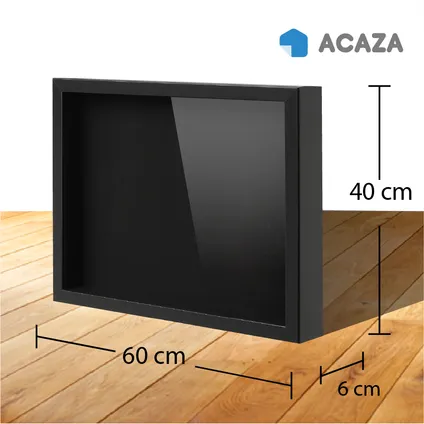 Cadre photo en 3D - Box Frame - Profondeur 3,5 cm - MDF - 40x60cm - Noir 2