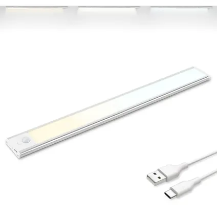 Brendz Kastverlichting - PIR sensor - USB-C - 40 cm - 3 kleurtemperaturen