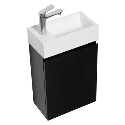 Badplaats Toiletmeubel Angela 40cm - mat zwart 3