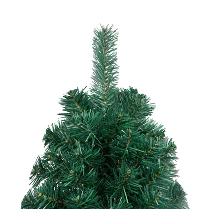 vidaXL Kunstkerstboom met verlichting en kerstballen half 180 cm 7