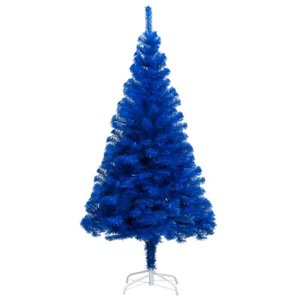 vidaXL Kunstkerstboom met verlichting en kerstballen 180 cm PVC 2