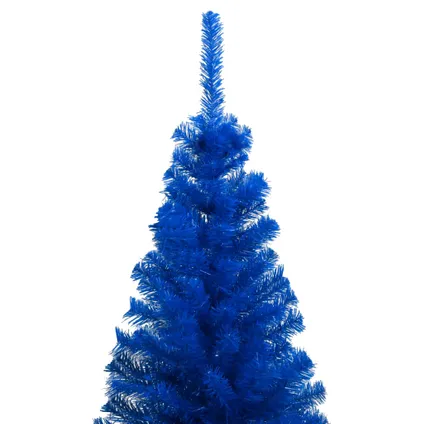 vidaXL Arbre de Noël artificiel pré-éclairé et boules bleu 180 cm 3