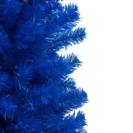 vidaXL Arbre de Noël artificiel pré-éclairé et boules bleu 180 cm 5