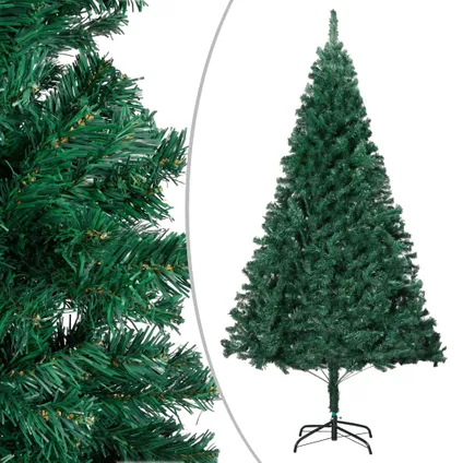 vidaXL Kunstkerstboom met verlichting en kerstballen 120 cm PVC 2