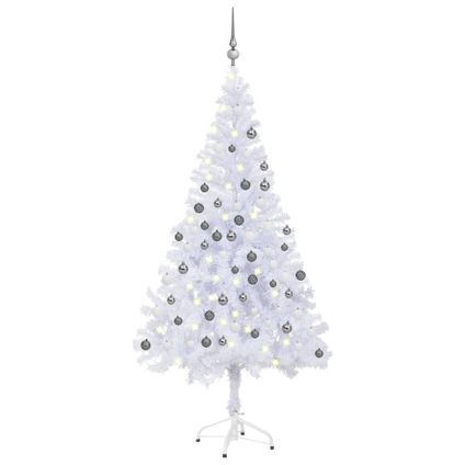 vidaXL Kunstkerstboom met verlichting en kerstballen 620 takken