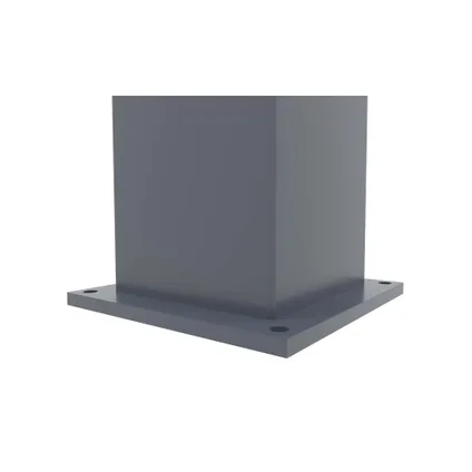 Set van 4 EIFEL 15x15 aluminium palen H.166cm - Antracietgrijs 10