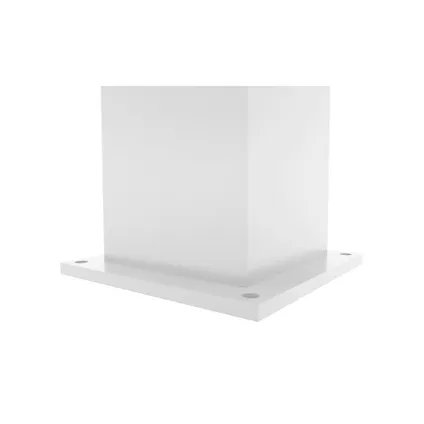 Poteau EIFEL 15x15 en aluminium H.166cm - Blanc mat 7