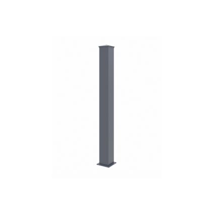 Paal EIFEL 15x15 in aluminium H.166cm - Grijs antraciet