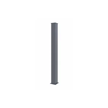 Paal EIFEL 15x15 in aluminium H.190cm - Grijs antraciet