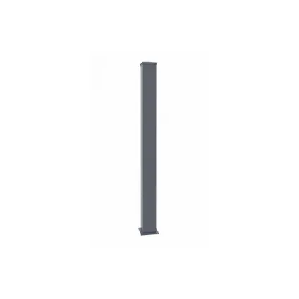 Paal EIFEL 15x15 in aluminium H.190cm - Grijs antraciet 3