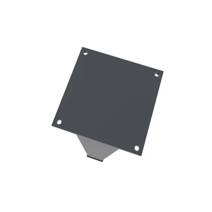 Paal EIFEL 15x15 in aluminium H.190cm - Grijs antraciet 10