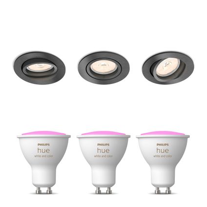 Philips Donegal Inbouwspots - Hue White & Color Ambiance