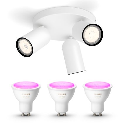 Philips Pongee Opbouwspot - Hue White & Color Ambiance
