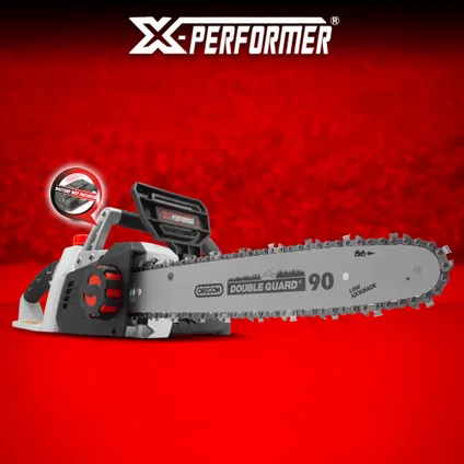 X-Performer - Oplaadbare kettingzaag 40V (2x20V) - Oregon zaagblad en ketting - Geleverd zonder accu 4