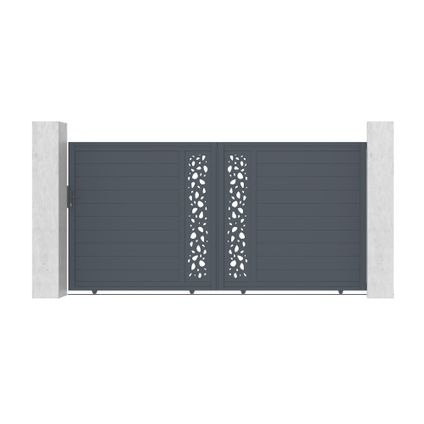 Aluminium schuifpoort 3,5m SUNNY 350C180 Grijs