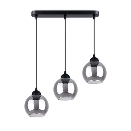 Luminastra Lampe Suspendue - Métal - Moderne - E27 - L:45cm - Noir