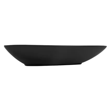 ML-Design Keramische wastafel in mat zwart 69x46x13 cm Driehoekig, Moderne opzetwastafel 4