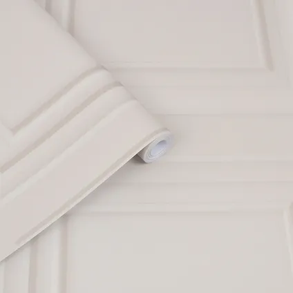 Vliesbehang Redbrook Wood Panel Dove Grey | Beige Grijs | Houten Panelen | 10mx52cm 2