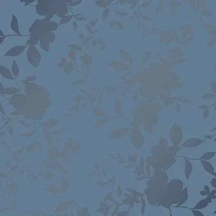Vliesbehang Westbourne Midnight Blue | Donkerblauw | Bloemen| 10mx52cm