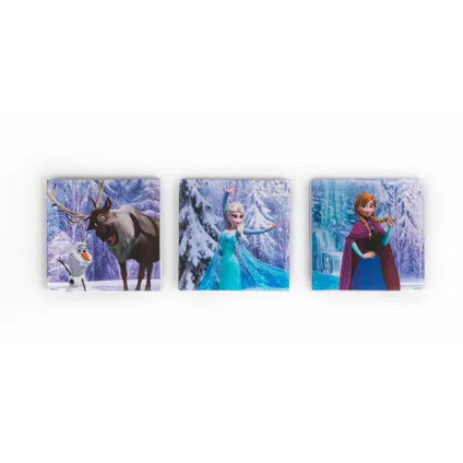 Frozen | Let it go - Canvas Set van 3 - 3x 30x30 cm