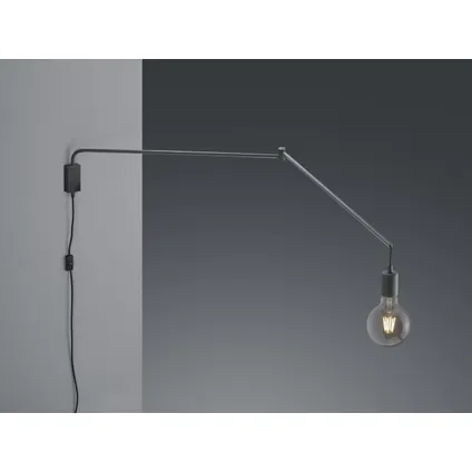 Industriële Wandlamp Line - Metaal - Zwart 4