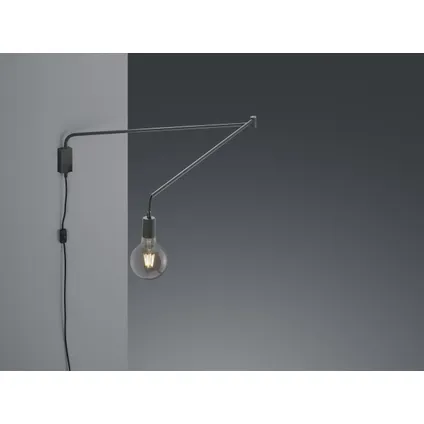 Industriële Wandlamp Line - Metaal - Zwart 5