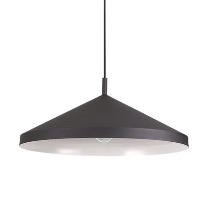 Lampenbaas - Yurta - Moderne Hanglamp - Ideal Lux - Zwart - 1 Lichtpunt - E27 Fitting - 60W