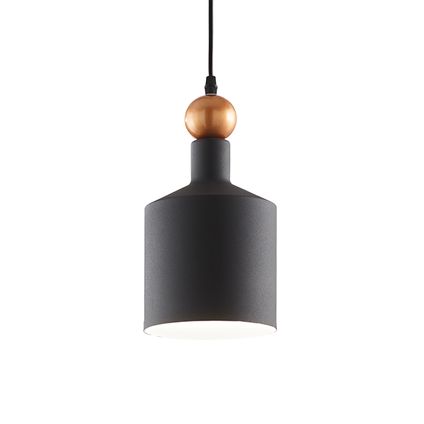 Ideal Lux Lampe Suspendue - Métal - Industriel - E27 - L:cm - Gris