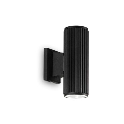 Ideal Lux - Base - Wandlamp - Aluminium - GU10 - Zwart