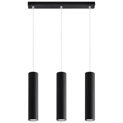 Luminastra Lampe Suspendue - Métal - Moderne - GU10 - L:45cm - Noir
