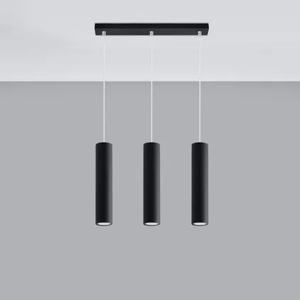 Luminastra Lampe Suspendue - Métal - Moderne - GU10 - L:45cm - Noir 2