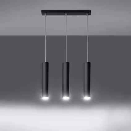 Luminastra Lampe Suspendue - Métal - Moderne - GU10 - L:45cm - Noir 3