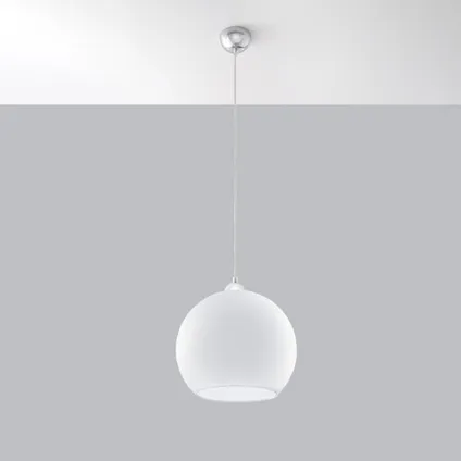 Hanglamp minimalistisch ball wit 2