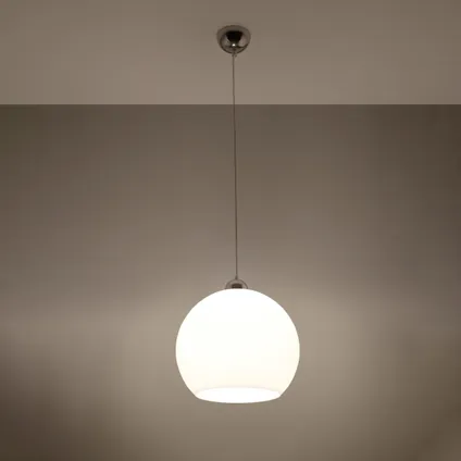 Hanglamp minimalistisch ball wit 3