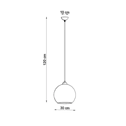 Hanglamp minimalistisch ball wit 4